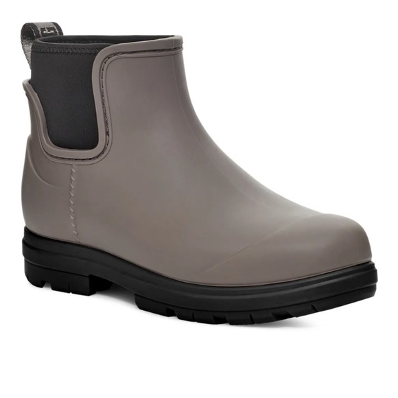 UGG WOMENS DROPLET WILD DOVE WATERPROOF RUBBER WOOL RAIN BOOTS SIZE 5 M US - Picture 6 of 6